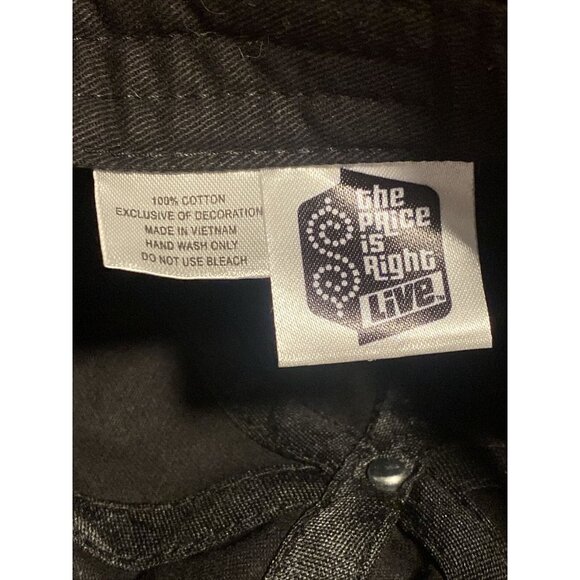 The Price Is Right Live Hat Ball Cap Adjustable Black Red Game Show Drew Carey - Picture 10 of 13